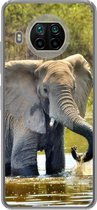 Geschikt voor Xiaomi Mi 10T Lite 5G hoesje - Olifant - Water - Dieren - Natuur - Siliconen Telefoonhoesje