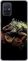 Geschikt voor Samsung Galaxy A51 5G hoesje - Dier - Tak - Zwart - Siliconen Telefoonhoesje