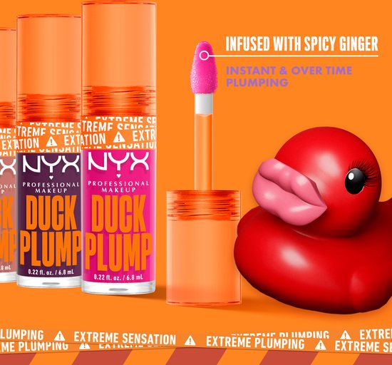 Nyx Professional Makeup Duck Plump - Cherry Spice - Plumping lipgloss - Rood - 6,8ml - NYX Professional Makeup