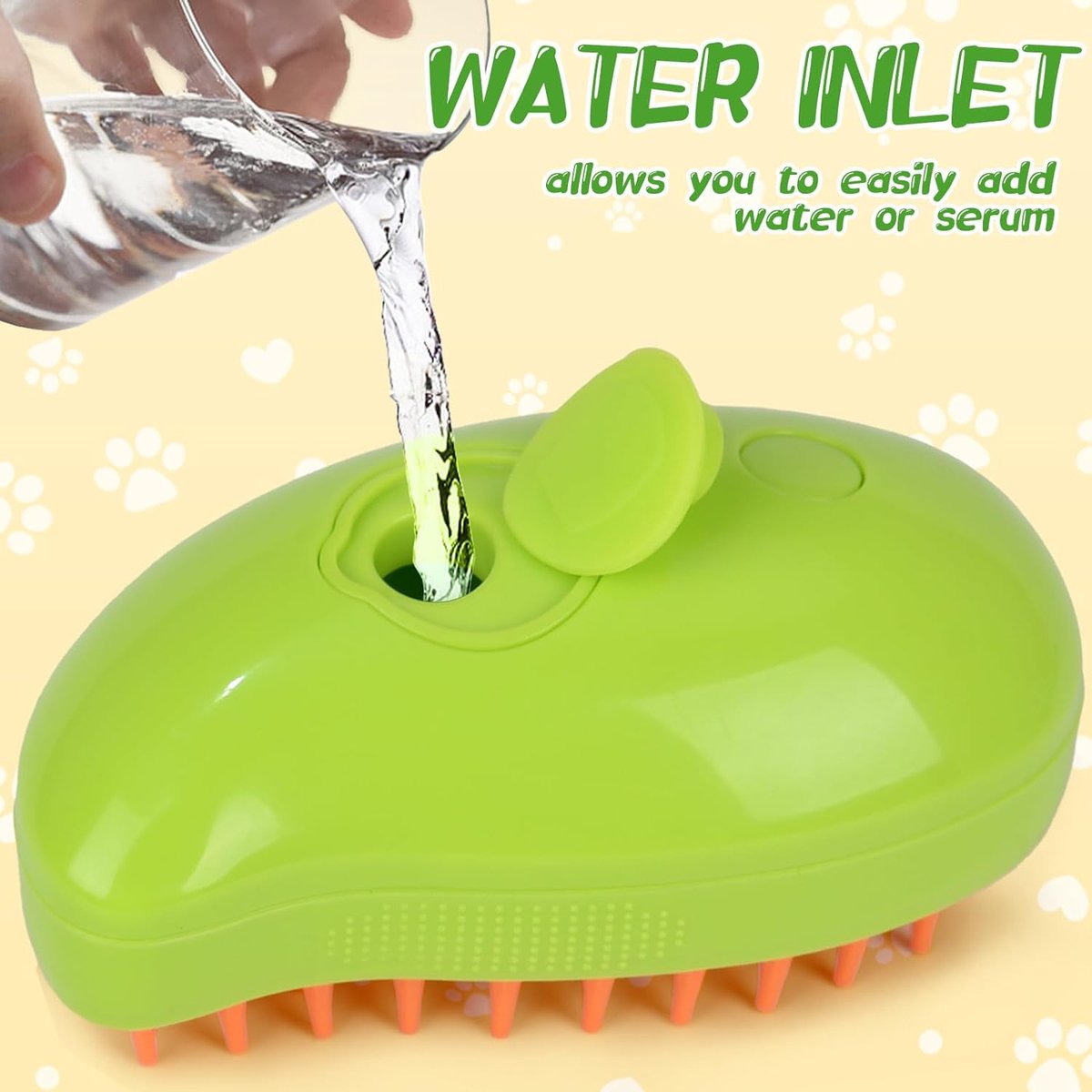 Steamy Kattenborstel, 3 in 1 stoomborstel voor katten, kattenborstel