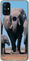 Geschikt voor OnePlus Nord N10 5G hoesje - Olifant - Vlakte - Dieren - Natuur - Siliconen Telefoonhoesje