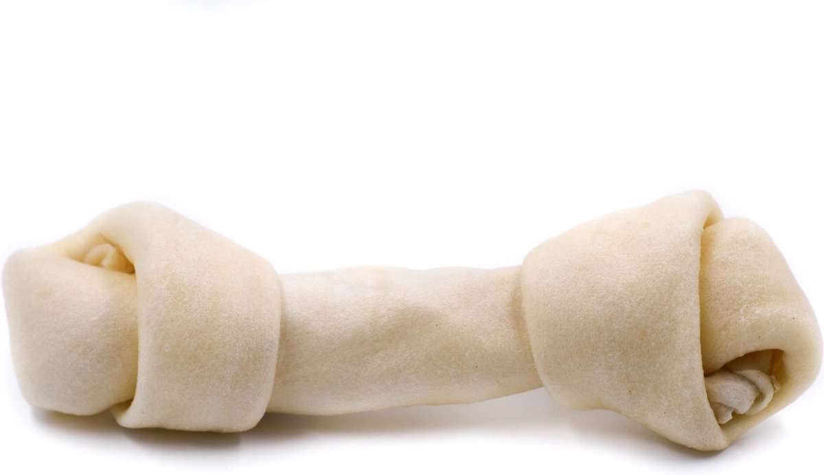 Landman Geknoopt Bot Naturel - 16cm - Hondensnacks - Hondensnoepjes - Kauwbotten Hond - Kauwstaaf