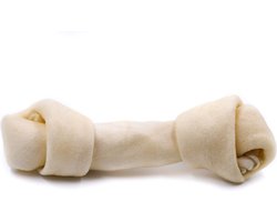 Landman Geknoopt Bot Naturel - 16cm - Hondensnacks - Hondensnoepjes - Kauwbotten Hond - Kauwstaaf