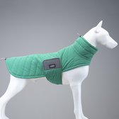 Lindo Dogs - Puffy Honden regenjas - Hondenjas - Hondenkleding - Regenjas voor honden - Waterproof/Waterdicht - Green Apple - Groen - Maat 5