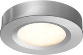 Ledisons Adria - 7 zilveren LED-opbouwspots met afstandsbediening - dimbaar - 3 jaar garantie - 2700K (extra warm-wit) - 200 Lumen 3W - IP44
