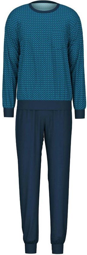 Calida Relax Imprint Pyjama lange broek - 398 Blue - maat XXL (XXL) - Heren Volwassenen - 100% katoen- 47587-398-XXL