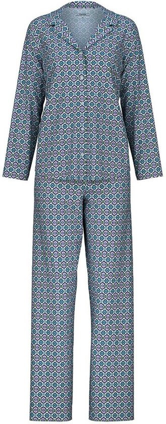 Calida Spring Nights Pyjama lange broek - 565 White/Blue/Pink - maat 48/50 (48-50) - Dames Volwassenen - 100% katoen- 40496-565-48-50