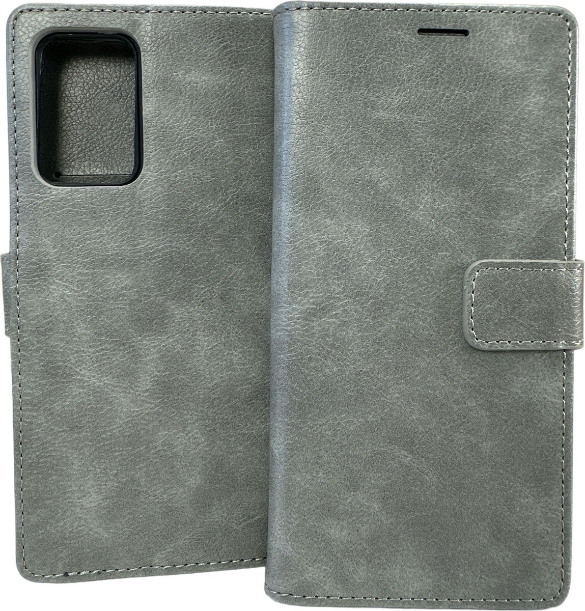 Portemonnee Book Case Hoesje Geschikt voor: OnePlus CE 2 - Grijs