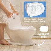 Kinderpotje met doorspoelgeluid - Toilettrainer voor kinderen - Met echt geluid en inclusief batterijen - Toilet Wit - 18+ maanden