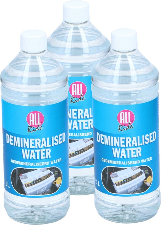 Foto: All ride accuwater demiwater 5x gedemineraliseerd water 1 l zonder zouten voor ruiten strijkijzer auto