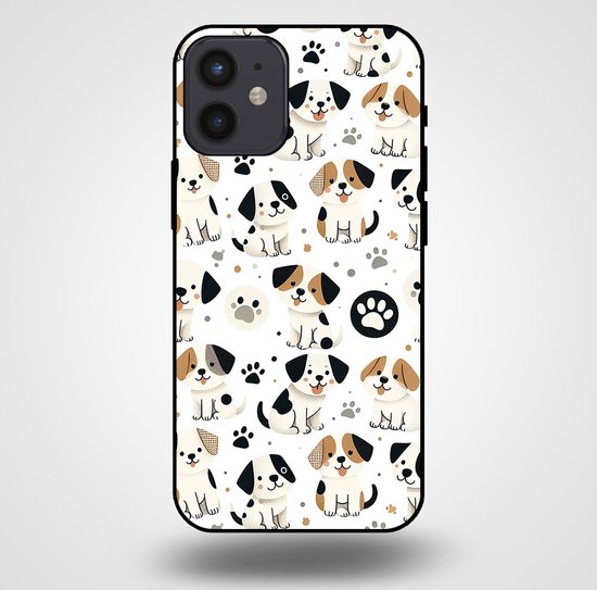 Smartphonica Telefoonhoesje voor iPhone 12 Mini met honden opdruk - TPU backcover case honden design / Back Cover geschikt voor Apple iPhone 12 Mini