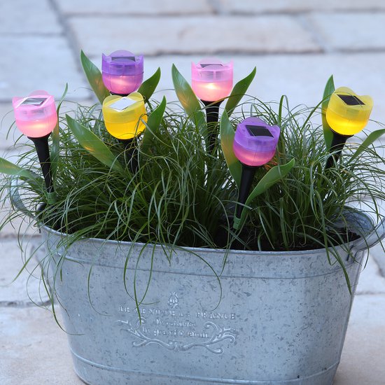 LED solar bloemen