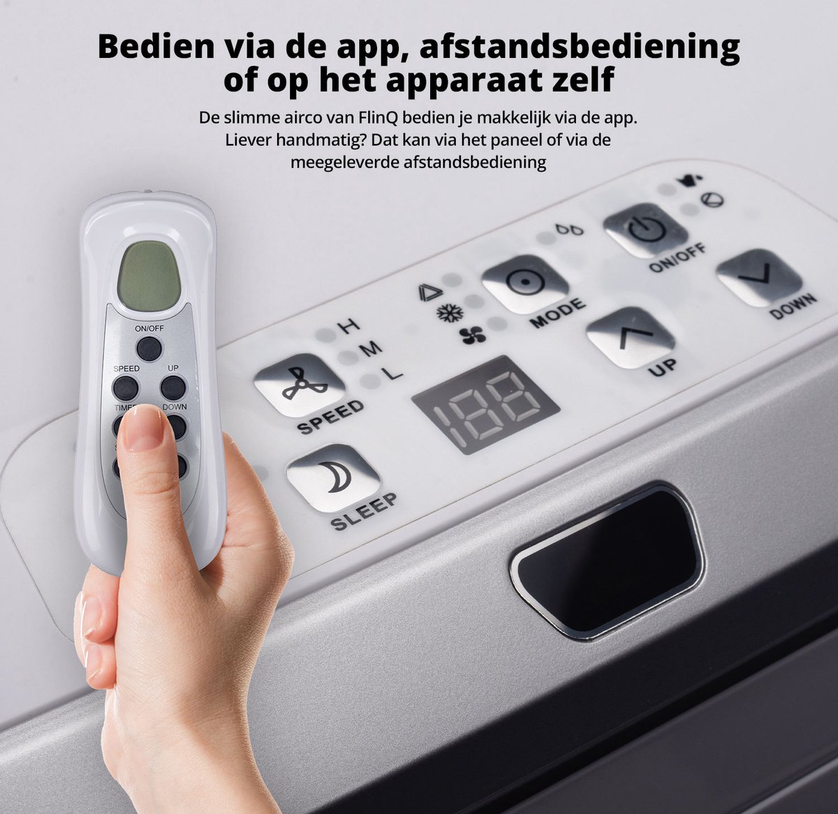 FlinQ mobiele airco 13.000 BTU met wifi thumbnail 4
