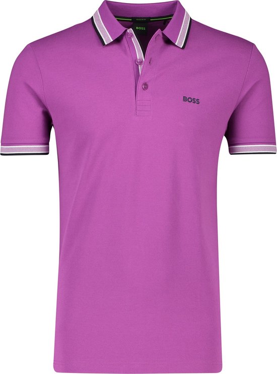 Hugo Boss poloshirt korte mouw paars