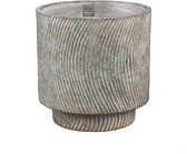 PTMD Pot de Fleurs Nigel - 30x30x30 cm - Ciment - Grijs