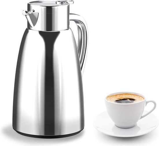 Thermos inox 1L, double cafetière inox Thermo | 12H chaud, 24h froid | Thermos en acier inoxydable 304 café noir, thermos thermos