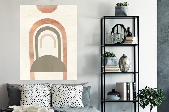 Affiche Rose - Abstrait - Beige - 90x120 cm