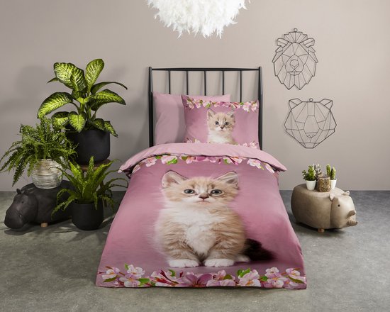 Housse de couette Looks - enfants nr.31005 rose - 100% coton