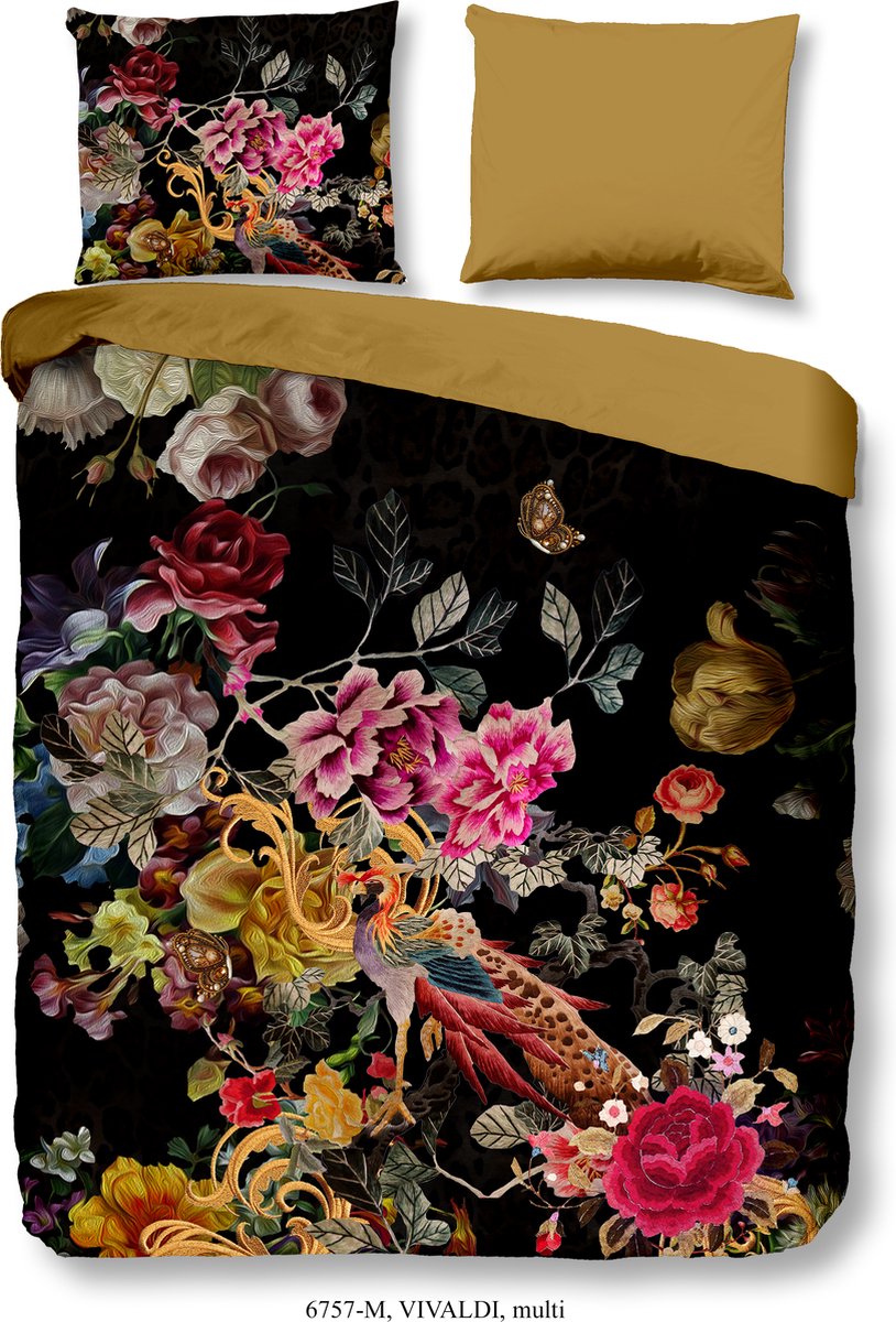 Pure Dekbedovertrek "bloemen" - Multi - (240x200/220 cm) - Microfiber