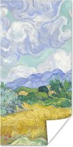 Poster Korenveld met cipressen - Vincent van Gogh - 20x40 cm