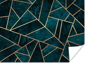 Poster Stenen - Goud - Luxe - Patronen - Abstract - 40x30 cm