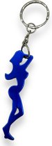 Flesopener Sleutelhanger – Sexy Vrouwen Lichaam (Blauw)