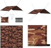 vidaXL Bâche 4x4 m camouflage - Bâche - Voile - Bâche de tente - Bâches de tente