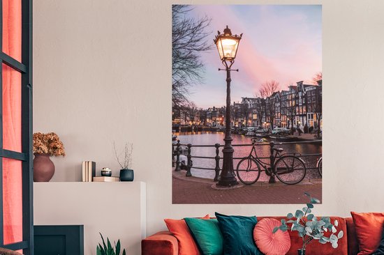 Affiche Amsterdam au crépuscule - 120x180 cm XXL