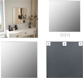 vidaXL Wandspiegel vierkant 60x60 cm glas - Wandspiegel - Wandspiegels - Slaapkamerspiegel - Slaapkamerspiegels