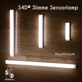 S4D® - Slimme LED Lamp - Bewegingssensor Lamp - kastverlichting met bewegingssensor - kastverlichting led draadloos - kastverlichting op batterij - Aluminium 20 CM