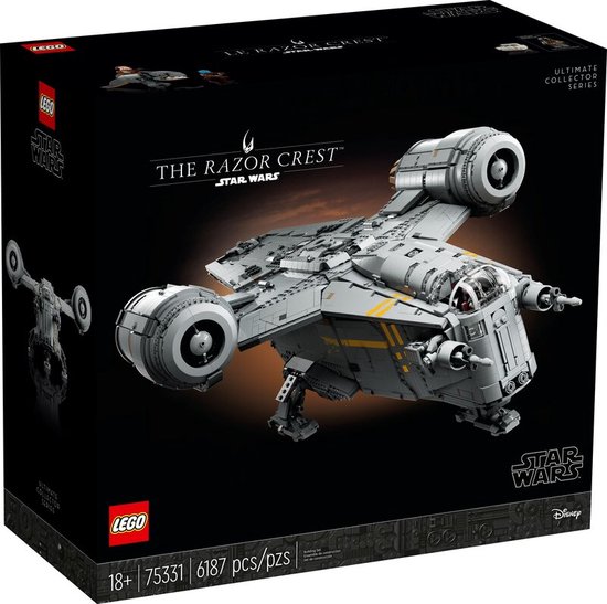 LEGO Star Wars De Razor Crest, UCS Mandalorian Starship Bouwset voor Volwassenen- 75331 - LEGO