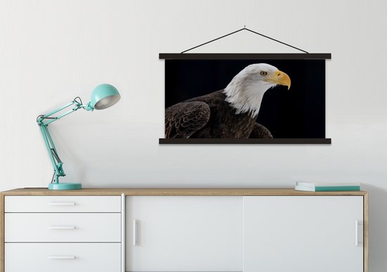 Affiche scolaire - Aigle - Vogel - Bec - Zwart - 90x45 cm - Lattes noires