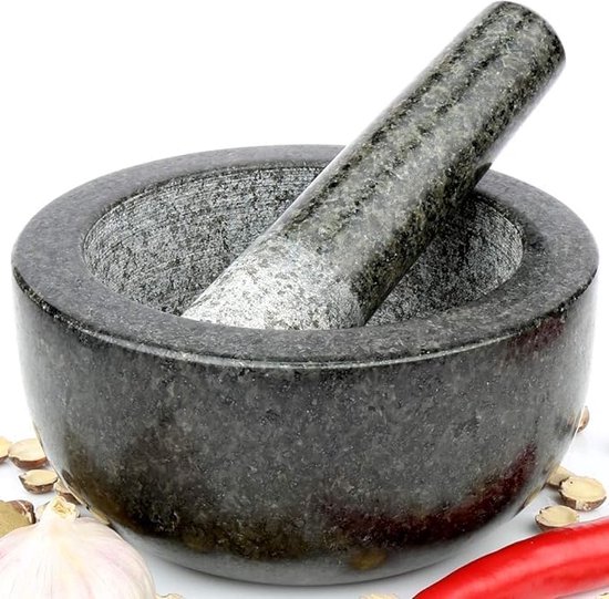 Mortier Et Pilon En Verre - Petit Format 6,5x6,5 Cm - Pour Broyer Médicaments, épices, Produits Chimiques - 6