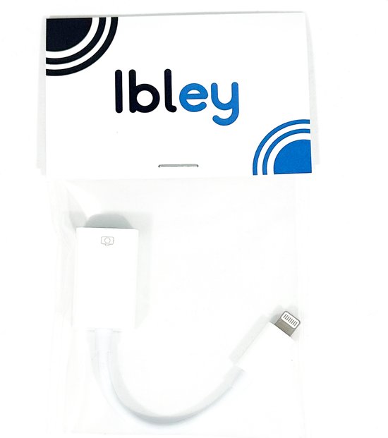 Ibley Lightning naar USB 3.0 Camera adapter Wit - Geschikt voor iPhone en iPad - Plug & Play - IOS USB adapter - Ibley
