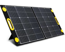Heko Solar® Unfold 100 – Draagbaar Zonnepaneel – 100W – Opvouwbaar – IP65 – Werkt met Powerbank en Powerstation – USB-A en USB-C – Voor Camper – Noodpakket, Kamperen en Outdoor