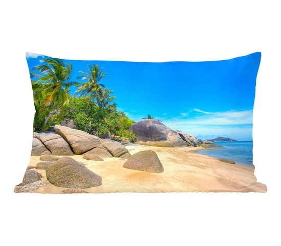Sierkussens - Kussentjes Woonkamer - 60x40 cm - Strand - Tropisch - Zee - Planten