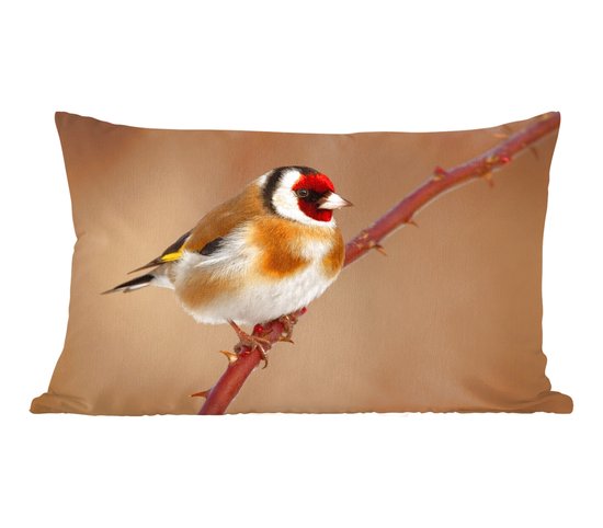 Sierkussens - Kussentjes Woonkamer - 50x30 cm - Putter - Vogel - Dieren