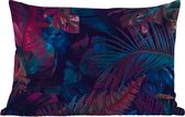 Buitenkussens - Jungle - Bladeren - Blauw - Roze - Jongetjes - Meisjes - Kind - 60x40 cm - Weerbestendig