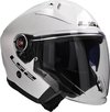 LS2 OF603 Infinity II Solid Gloss White 06 M - Maat M - Helm