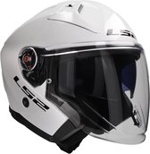 LS2 OF603 Infinity II Solid Gloss Wit Jethelm - Maat M - Helm
