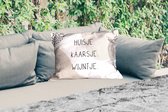 Buitenkussens - Tuin - Huis - Pastel - Quote - 50x30 cm