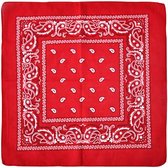 Boeren zakdoek rood - Bandana - Trots op de boer - Landelijke decoratie - Polyester - 55 x 55 cm