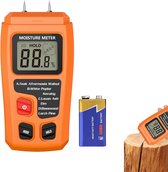 Humidimètre : humidimètre pour bois avec 4 modes et grand écran, détecteur d'humidité pour bois à broche, humidimètre pour bois, bois de chauffage, murs, matériaux de construction.