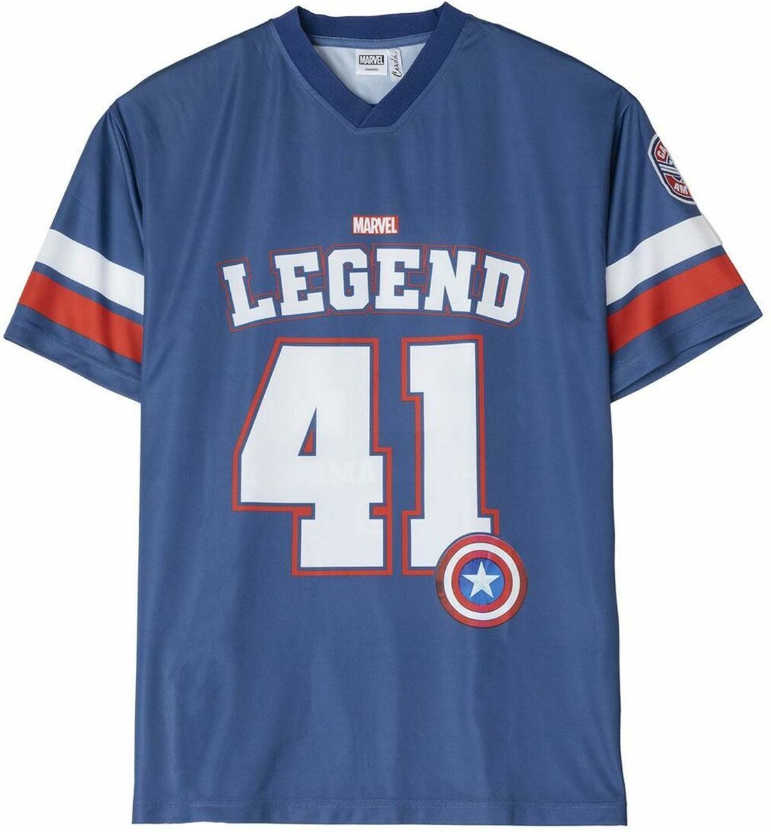 Uniseks T-Shirt met Korte Mouwen The Avengers Legend Blauw - XS