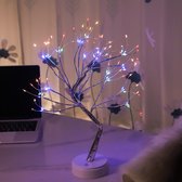 Kleurrijke Boompje LED-Verlichting- 108 Lampjes- USB of batterijen-Flexibele Takken - Perfect voor Feestelijke Sfeer en Kerstdecoratie