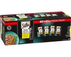 Sheba Kattenvoer - Mini Filets - Gevogelte in Saus - 40x85g Mega-Pack