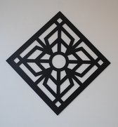 Geometrische wandpaneel type 9 - unieke wanddecoratie - 40 x 40 cm