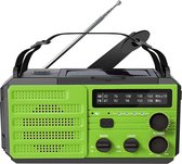 Noodradio – Noodradio Draagbaar Complete Set Voor Overleving - Powerbank – Zaklamp – Noodmelding – Kompas - Licht Groen