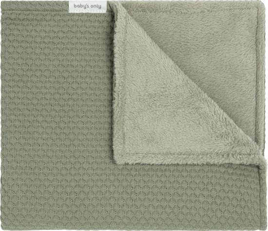 Baby's Only Ledikantdeken teddy Sky - Urban Green - 100x135 cm