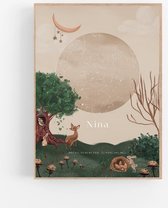 Affiche personnelle ciel étoilé | GARDEN x ELLIE - 21x30 cm - Affiche ciel étoilé - Chambre d'enfant et Chambre de bébé